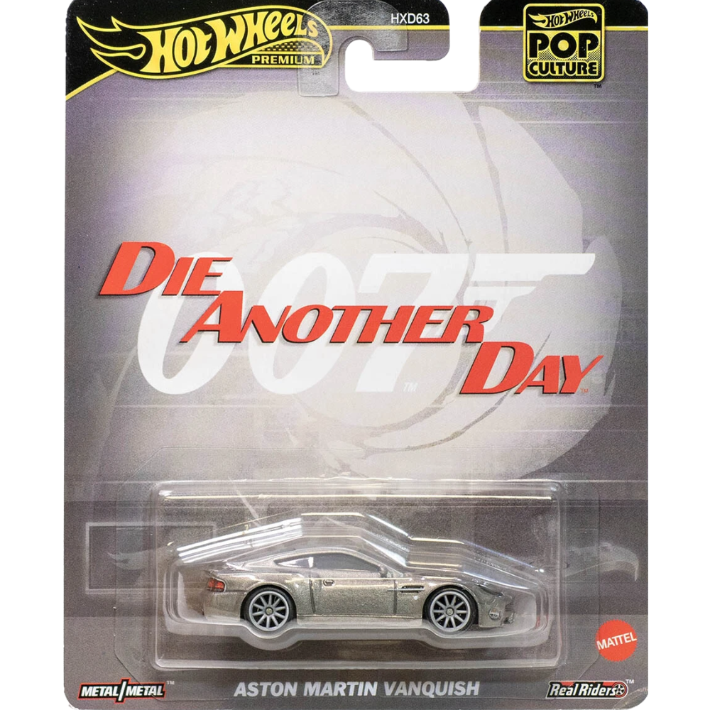 Hot Wheels Premium Pop Culture 007 Die Another Day Aston Martin Vanquish 1:64 Diecast Car