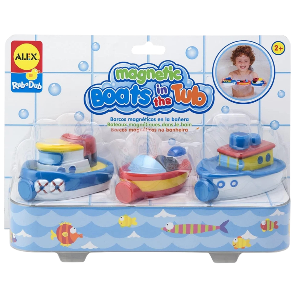 Alex Toys Rub-a-Dub Magnetic Boats Bath Toy Set Connect & Float Water Play Kids 2+