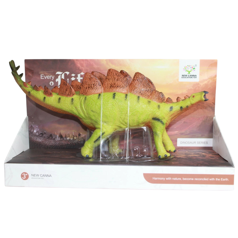 Stegosaurus Dinosaur Toy Jurassic Dino Figure Boxed Gift for Boys Girls Kids Age 3+