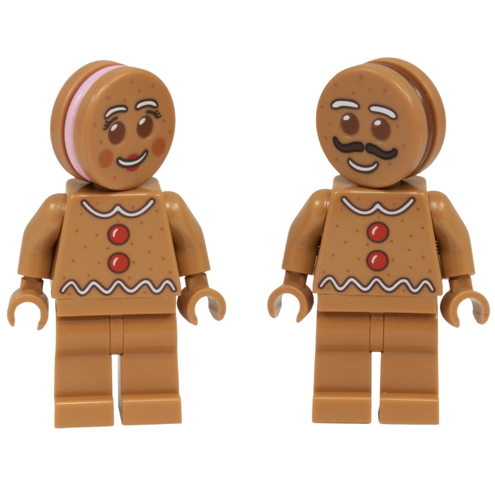 LEGO Gingerbread Man Woman Minifigures Winter Village Christmas Genuine Figures New