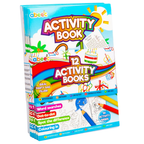 12 Mini Activity Books Kids Party Bag Fillers A6 Colouring Puzzles & Wordsearch