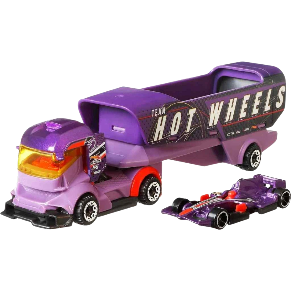 Hot Wheels Super Rigs Big Rig Heat Die-Cast Lorry & Formula Car Kids Toy Set