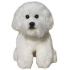 Faithful Friends Bichon Frise Plush Soft Toy Dog Teddy