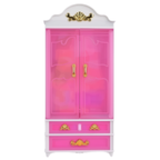 Lovely Pink 12" Fashion Doll House Bedroom Living Room Furniture