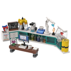 Science Laboratory Chemist Biologist Lab Custom Kit Made with Real Lego Bricks Display Model Set