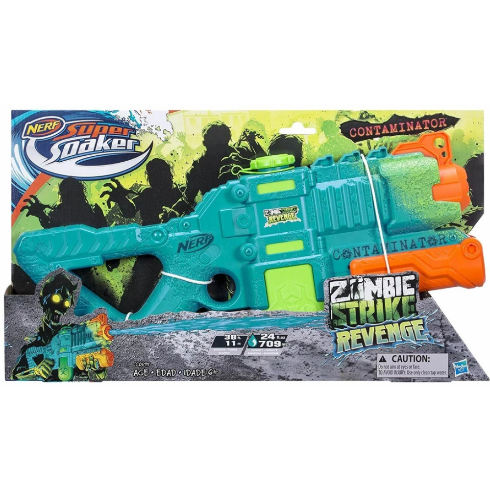 Nerf Super Soaker Zombie Strike Revenge Contaminator Water Blaster 38ft Range
