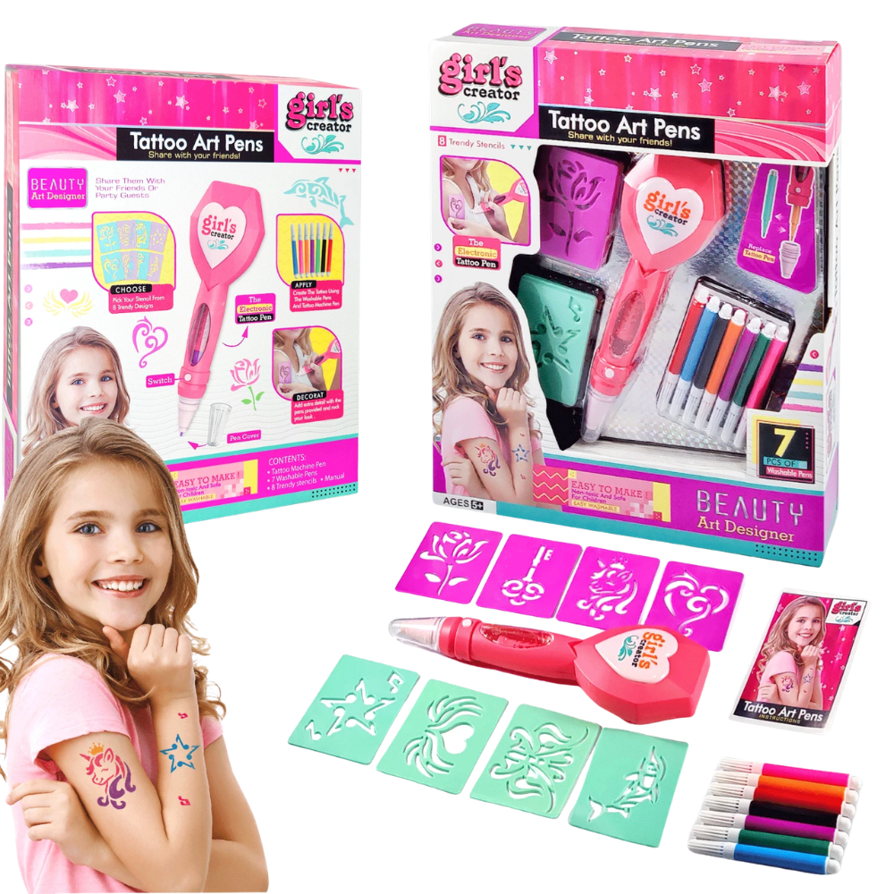 Kids Pretend Tattoo Set My Little Pony Design Gift for Girls