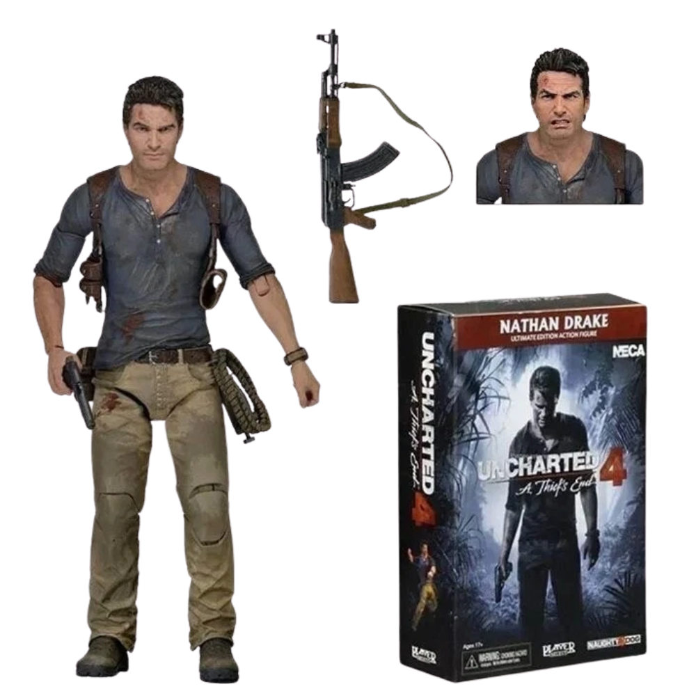 NECA Uncharted 4 Nathan Drake 7" Action Figure Collectible Toy