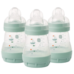 MAM Easy Start Anti-Colic Baby Bottles 160ml Pack of 3 Feeding Bottles