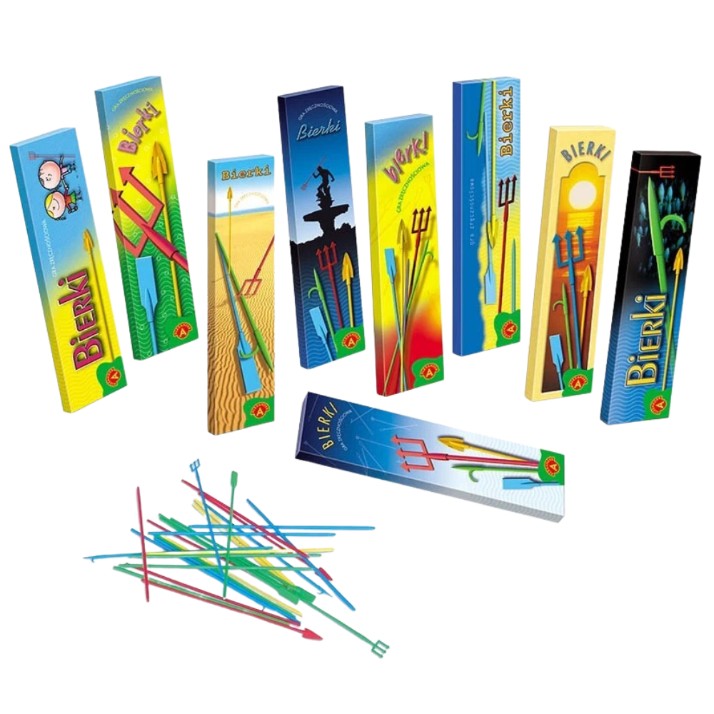 Classic Pick-Up Sticks Game for Kids and Families, Skill-Based Party and Group Activity Toy