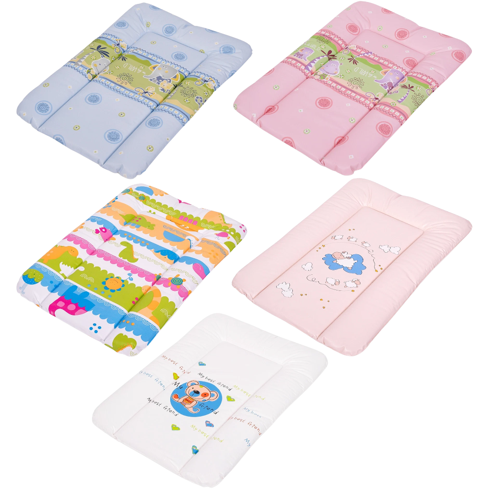 Soft Baby Changing Mat 70x50cm Wipe-Clean Nursery Mat with Beautiful Patterns