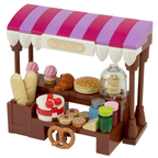 Lego Market Stall Bakery Cake & Bread Shop Custom Kit Made with Real Lego Bricks Display Set