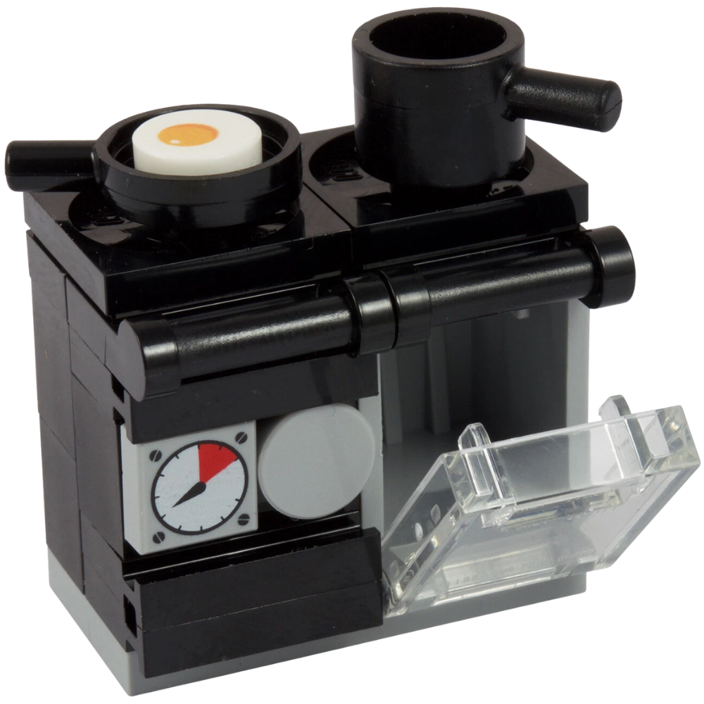 LEGO Kitchen Oven AGA Rayburn Double Oven with Pans MOC Building Parts