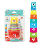 Kids Stacking Cups Toy Set 8 Pieces Baby Educational Learning Game 6 Months+
