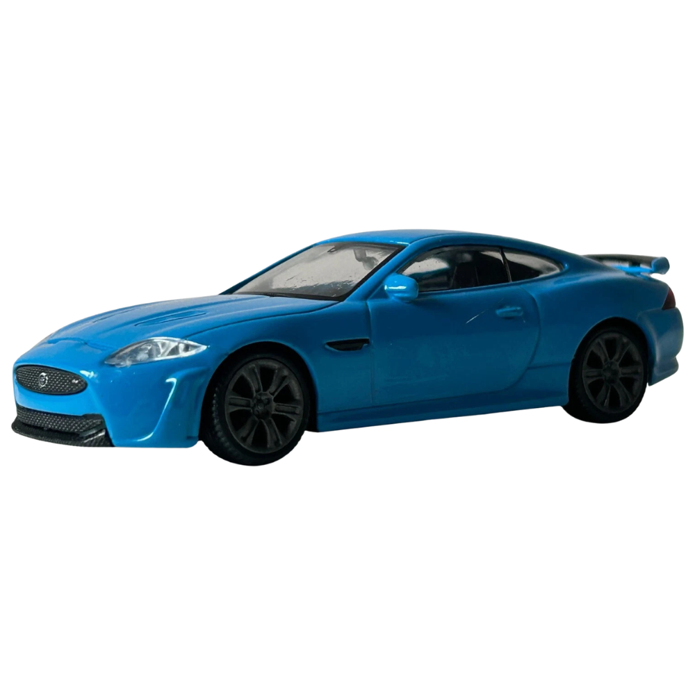 Welly Jaguar Xkr-S Blue Metal Diecast British Grand Tourer Sports Car Model Toy 1:43 Scale