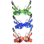 Led Flashing Electric Guitar Glasses Glow Light Party Eyewear for Club Events and Festivals
