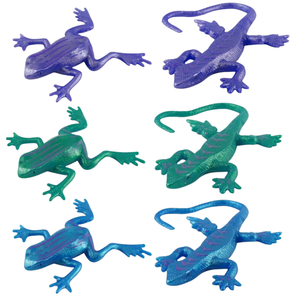 Sticky Stretchy Fidget Toys Frogs Lizards Rubber Reptile Sensory Toys Kids 3+ Years