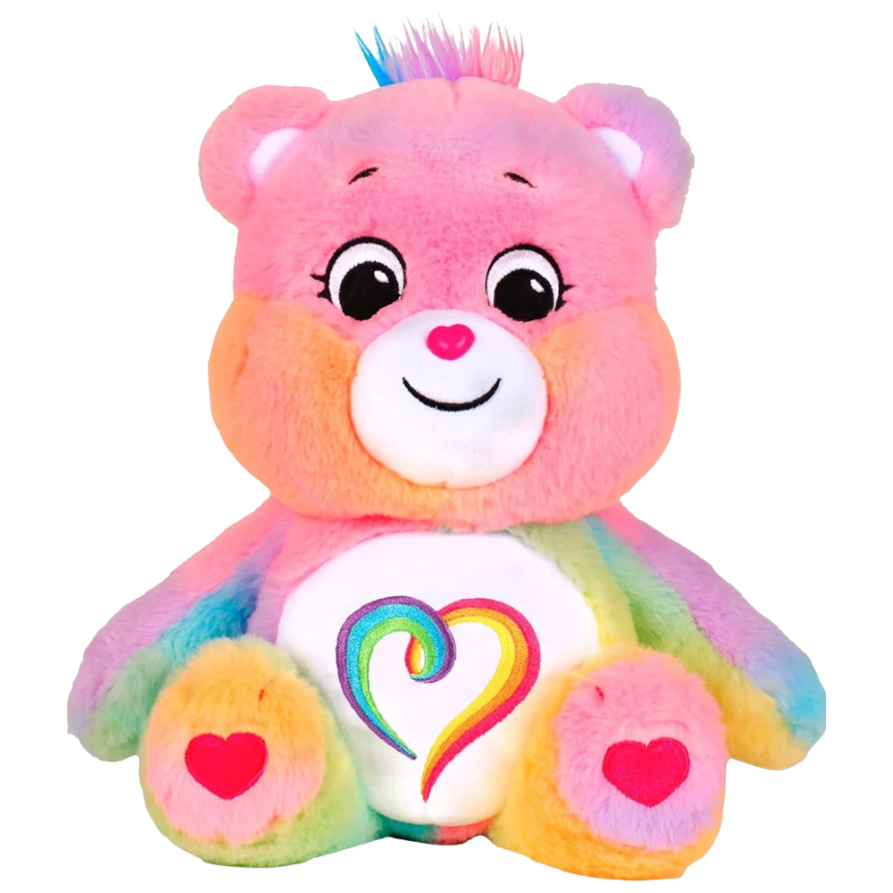 Care Bears Togetherness Bear Medium Plush Teddy Collectible Gift 35cm Rainbow Kids Toy New