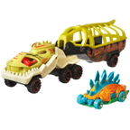 Hot Wheels Super Rigs Fossil Freight Truck with Dinosaur Car Mattel Collectible