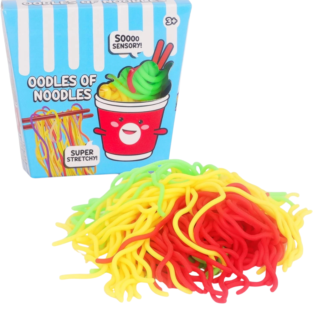 Toyland® Squishy Noodles Fidget Toy – Soft Colourful Sensory Stress Relief Squeeze Toy Ages 3+