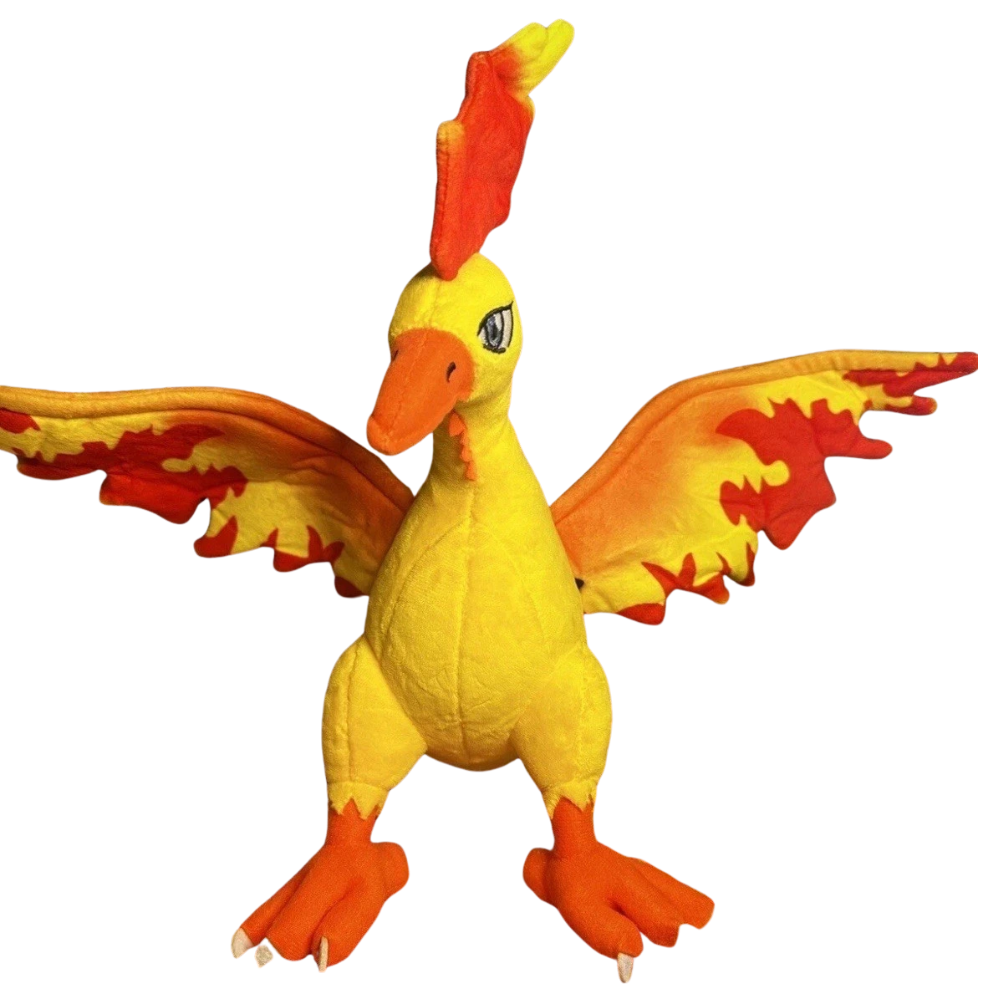 Pokémon Moltres Plush Soft Toy 28cm Legendary Fire Bird Collectible Gift UK