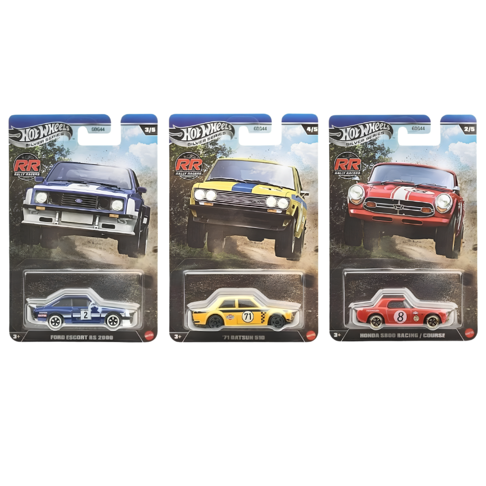 Hot Wheels Rally Racers Cars 1:64 Silver Series Die-Cast Models Choose Your Favourite
