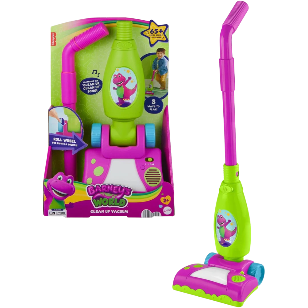 Barney's World Clean Up Vacuum Pretend Play Toy New Kids Educational Roleplay Fun Set