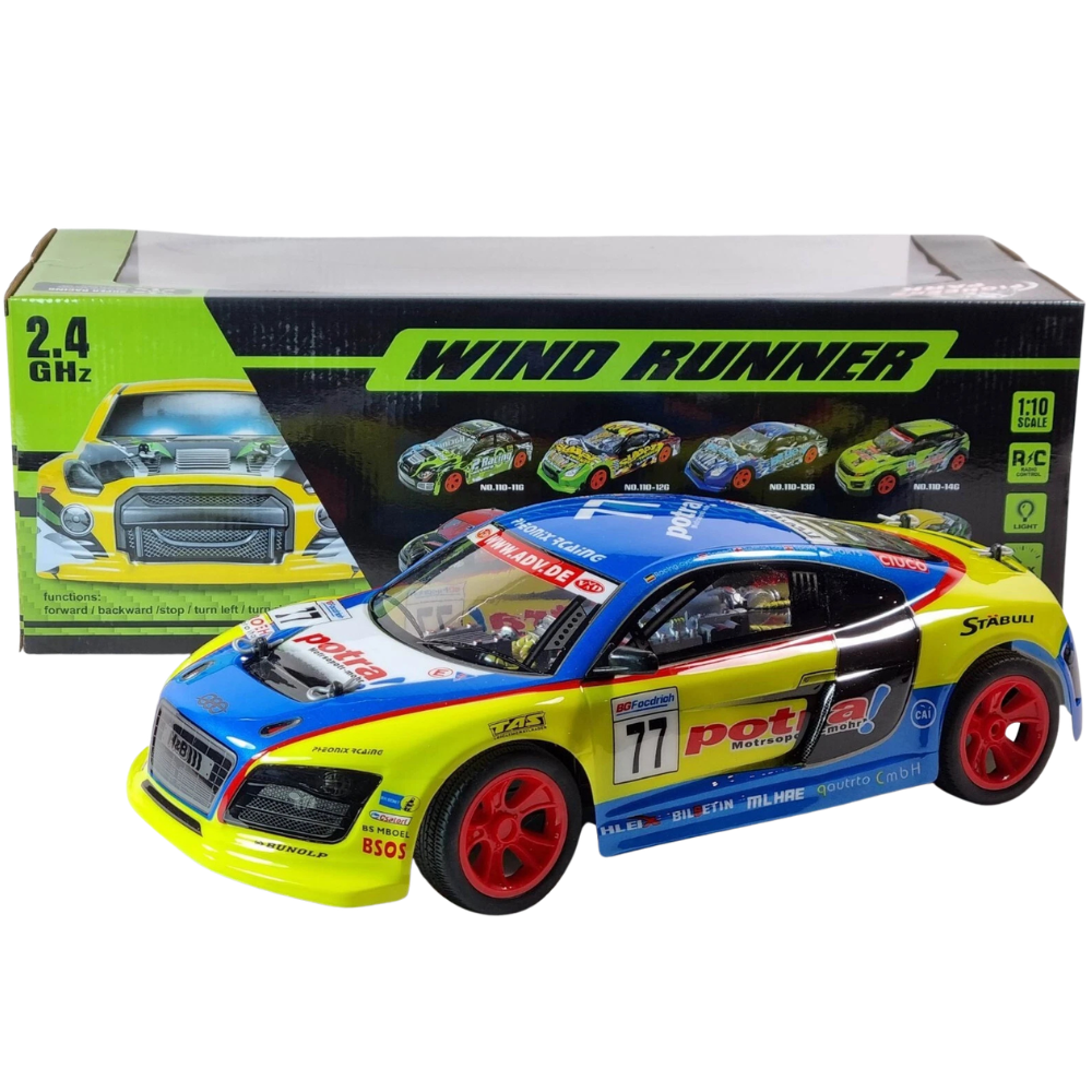 1:10 Rc Audi Quattro Rally Supra Remote Control Car Kids Toy Rwd Battery Powered Gift