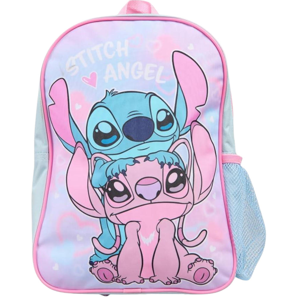 Disney Lilo Stitch Angel Backpack for Girls Officially Licensed Kids School Bag