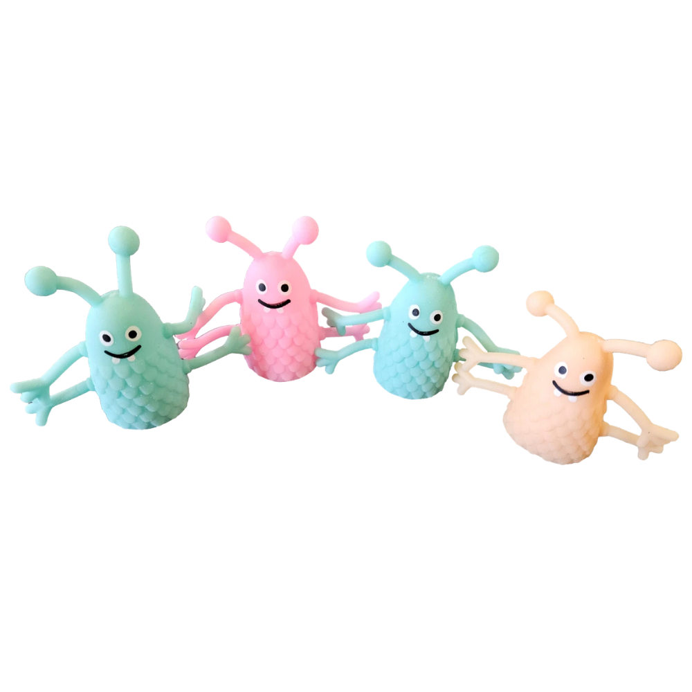 Soft Silicone Alien Finger Hand Puppets Storytelling Toys