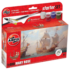 Airfix Mary Rose Starter Set 1:400 Model Ship Kit with Paints Glue Brush & Decals Age 8+