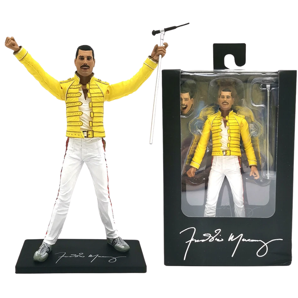 NECA Queen Freddie Mercury Jacket Action Figure Model Scenes Toys Yellow