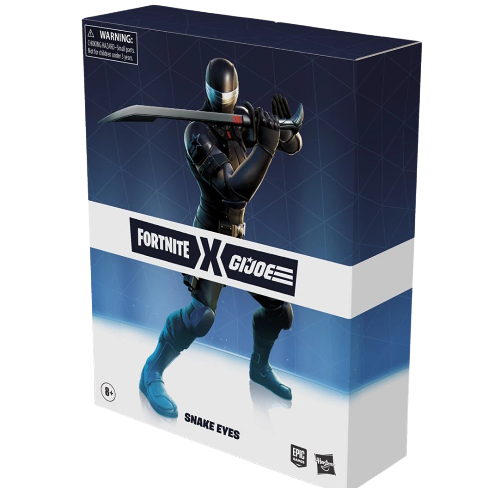 Fortnite G.i. Joe Snake Eyes Zero Point Edition Collectible Figure with Weapon Accessories