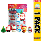 Zimpli Santa Unicorn Dino Baff Bombz Bath Bomb Toy for Kids Christmas Stocking Filler Gift