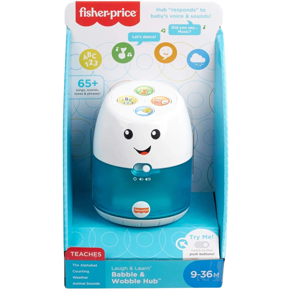 Fisher-Price Laugh & Learn Babble & Wobble Hub Interactive Musical Baby Toy 9m+
