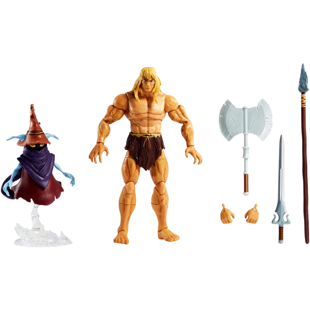 Masters of the Universe Revelation Savage He-Man Action Figure Collectible Toy