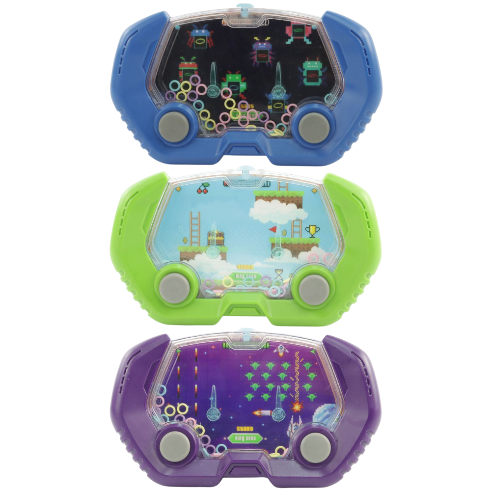 Retro Water Ring Toss Game Handheld Toy Classic Skill Game for Kids & Adults Age 3+