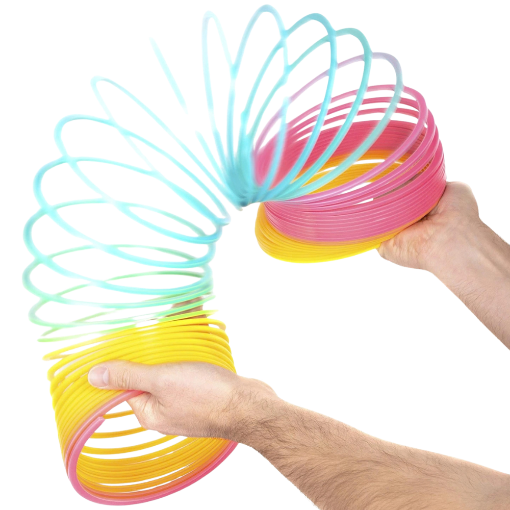 Giant Rainbow Spring Toy Large Colourful Slinky Fun Kids Toy