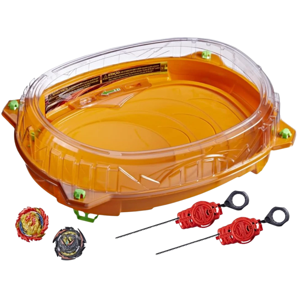 Beyblade Burst Quaddrive Cosmic Vector Beystadium Brown Eco Packaging Battle Arena Set