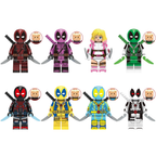 Deadpool 8PCS Mini Figures Building Blocks Set Marvel Superhero Collectible Toys UK