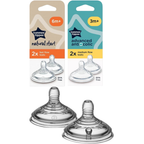 Tommee Tippee Closer to Nature Baby Bottle Teats 6 Pack Breast-Like Anti-Colic Nipples