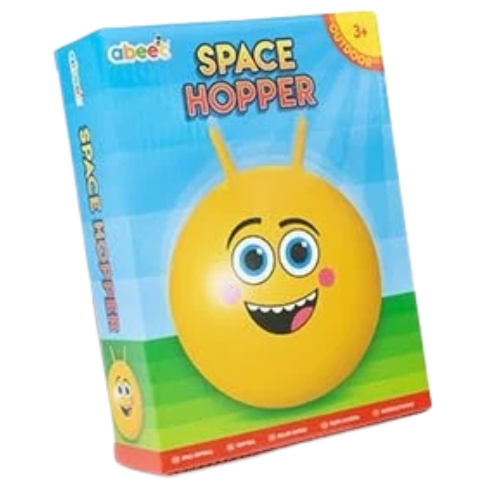 abeec Space Hopper Kids Bouncing Exercise Toy Indoor Outdoor Active Play Yellow