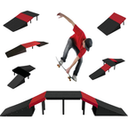 6-in-1 Stunt Skate Ramp Set for Scooter Skateboard Bike BMX Roller Skates