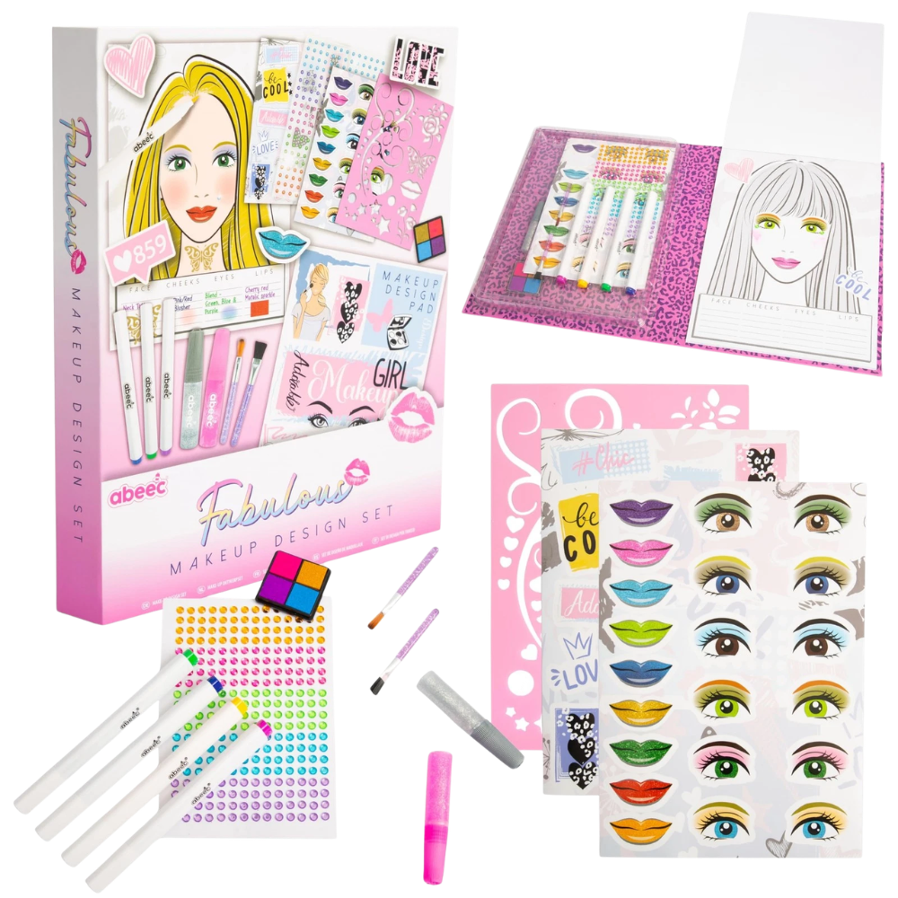 Abeec Fashion Designer Kit for Girls Creative Diy Dress Design & Fashion Craft Kit Set Fun