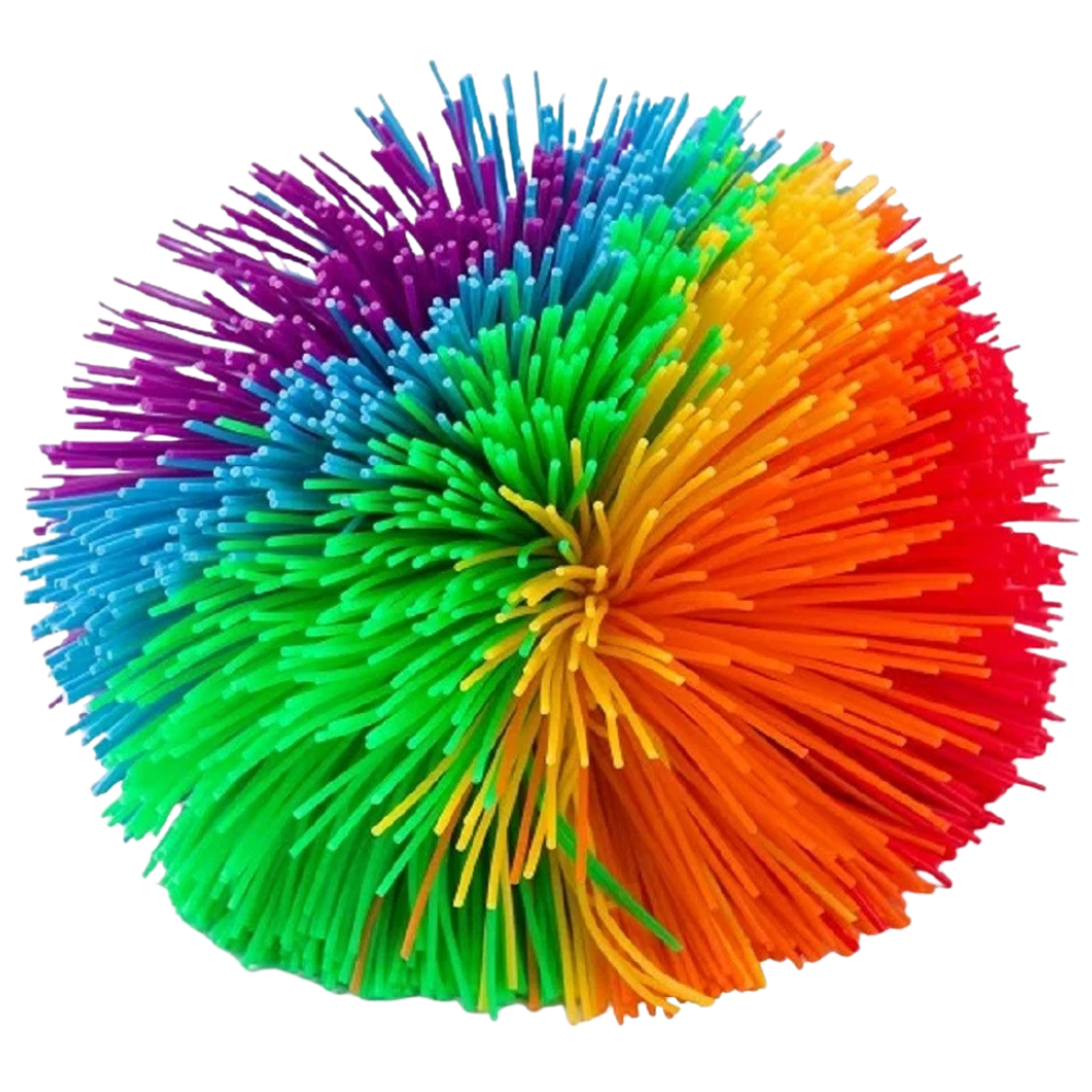 Sensory Koosh Style Ball Large 10cm Weighted Rubber Filament Tactile No Bounce Toy