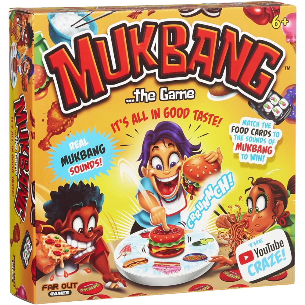 Mukbang the Game Randomizer Burger Button Sound Game Funny Family Party Game for Kids