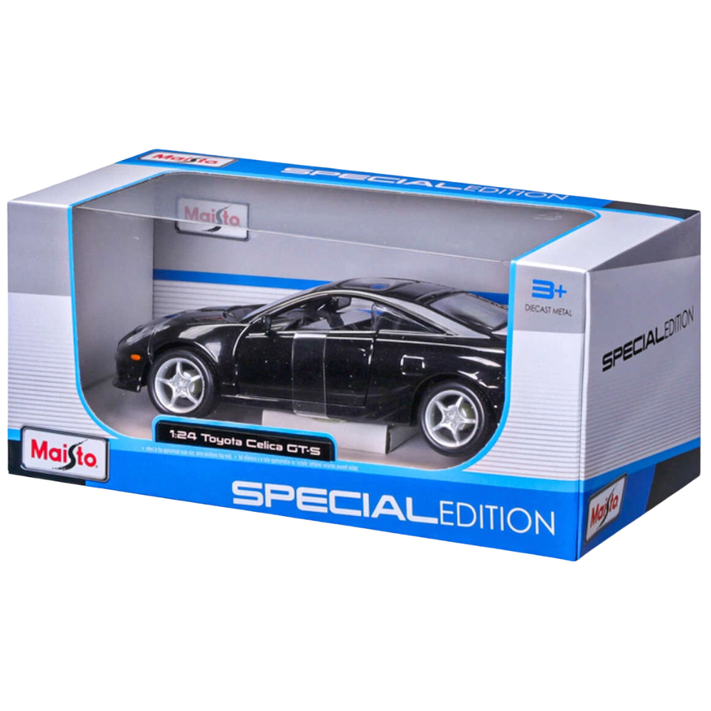 Maisto Toyota Celica GT-S 2004 1:24 Scale Black Die-Cast Model Car Collectible Toy Vehicle for Kids & Car Enthusiasts