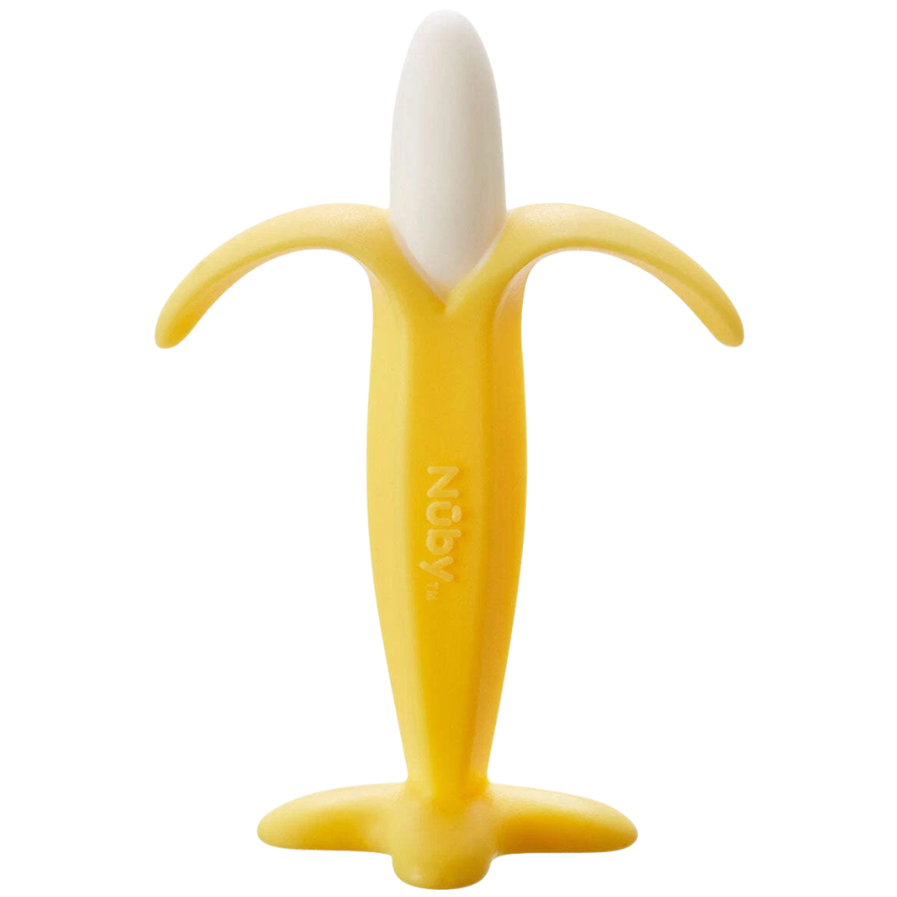 Nuby Banana Silicone Baby Teether Soft Gum Soothing Chew Toy Bpa-Free Infant Teething New