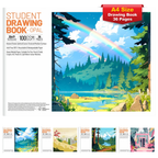 Children's A4 Drawing Sketch Pad 36 Pages Kids Art and Craft Paper Book for Creative Fun