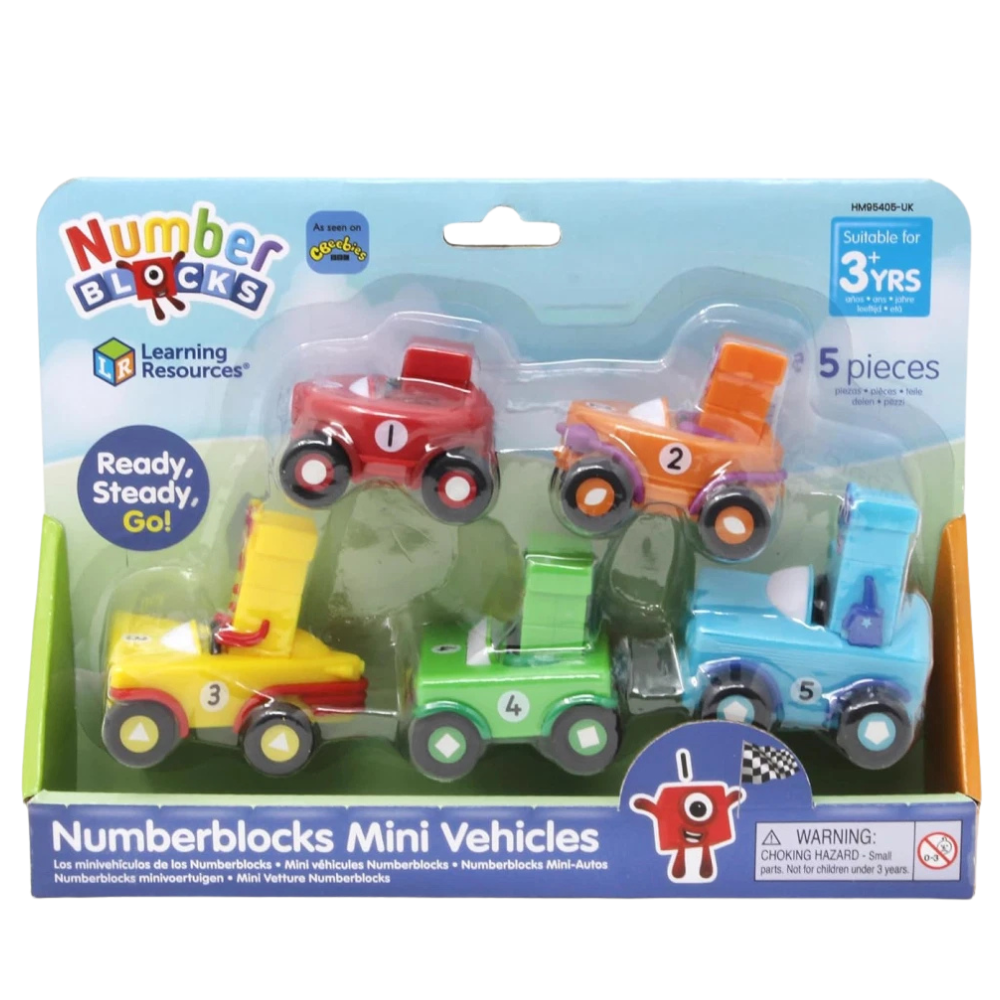 Learning Resources Numberblocks Mini Vehicles 1-5 Stem Counting Toy Set Kids Ages 3+